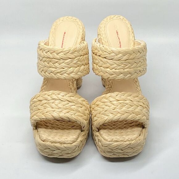 Bottega Veneta Trinity Weave Raffia Platform Sandals size 36 - Picture 6 of 15